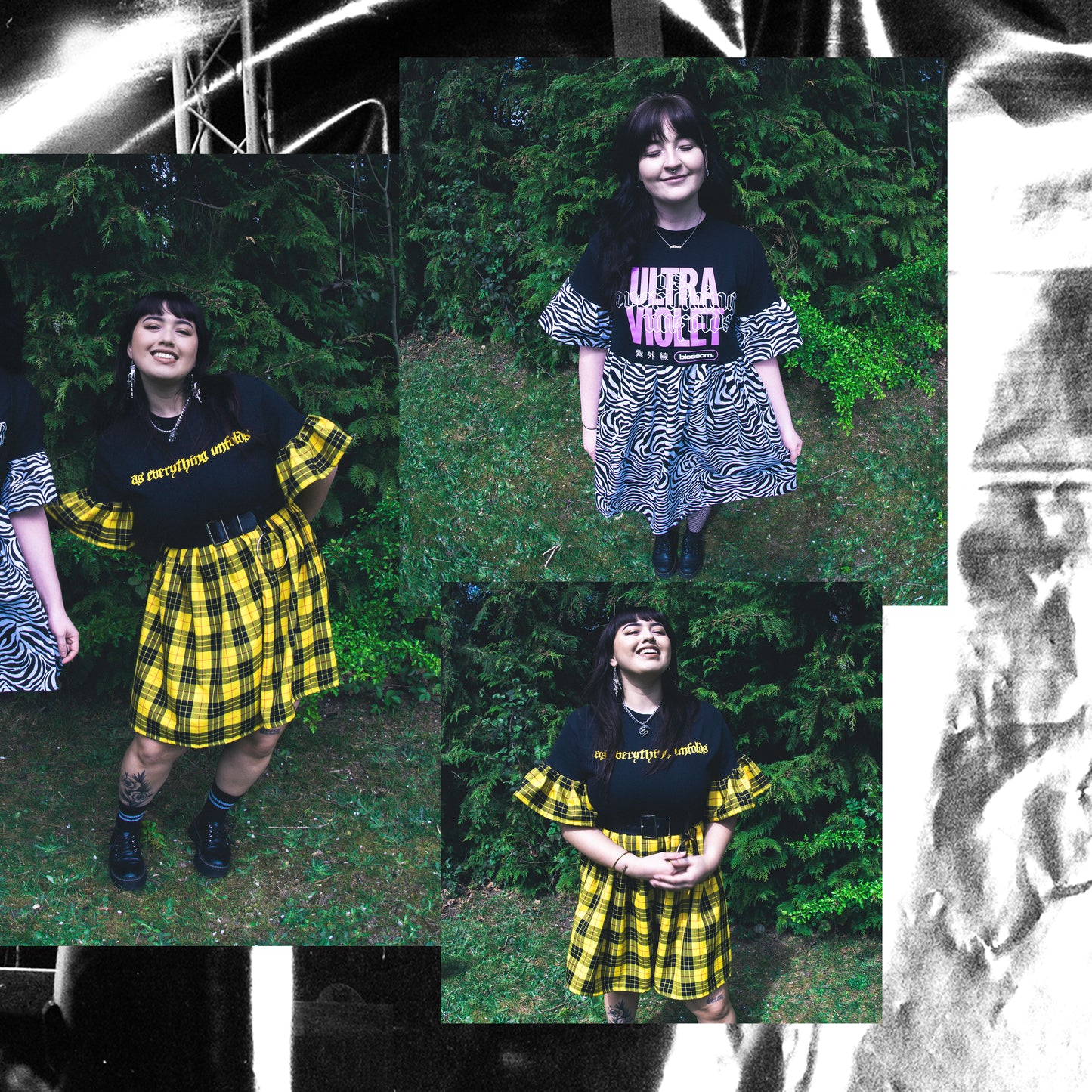 Yellow Tartan Dress