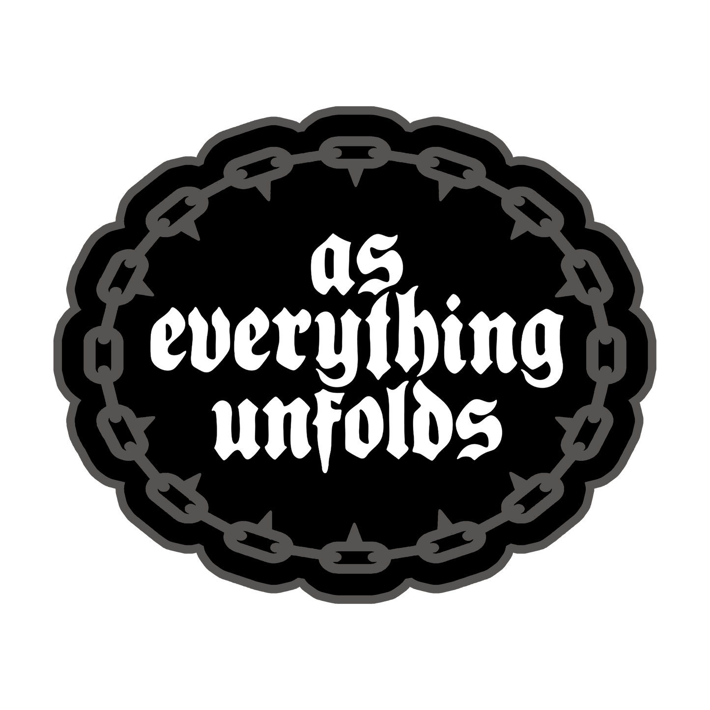 CHAIN LINK PIN BADGE