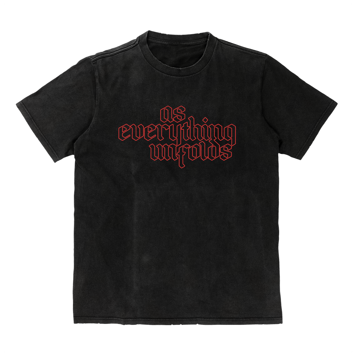 Acid Wash Red Logo Tee