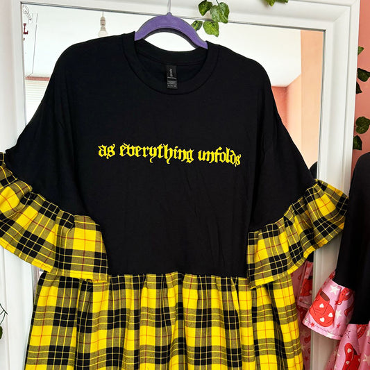 Yellow Tartan Dress